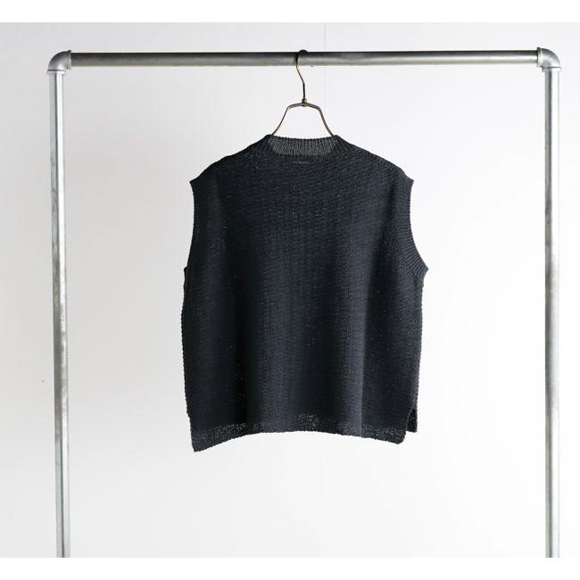 evam eva エヴァムエヴァ E261K085 コットンリネン ベスト cotton linen vest |  | 09