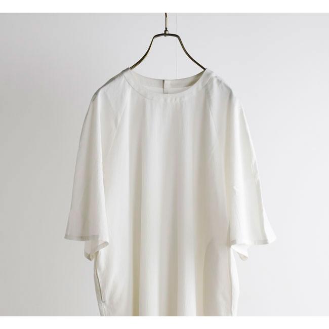 evam eva エヴァムエヴァ E261T120 コットンラグランスリーブ ワンピース cotton raglan one-pieceの画像