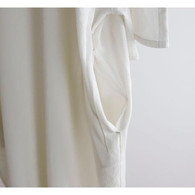 evam eva エヴァムエヴァ E261T120 コットンラグランスリーブ ワンピース cotton raglan one-pieceの画像