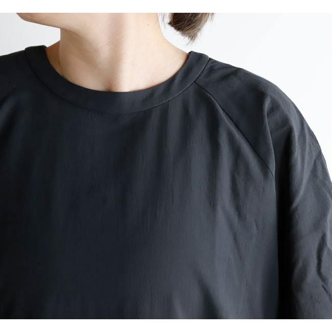evam eva エヴァムエヴァ E261T120 コットンラグランスリーブ ワンピース cotton raglan one-pieceの画像