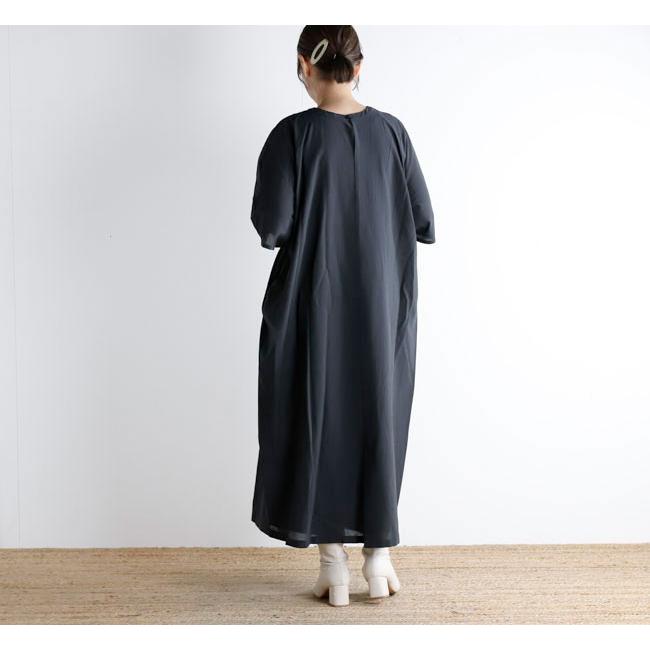 evam eva エヴァムエヴァ E261T120 コットンラグランスリーブ ワンピース cotton raglan one-pieceの画像