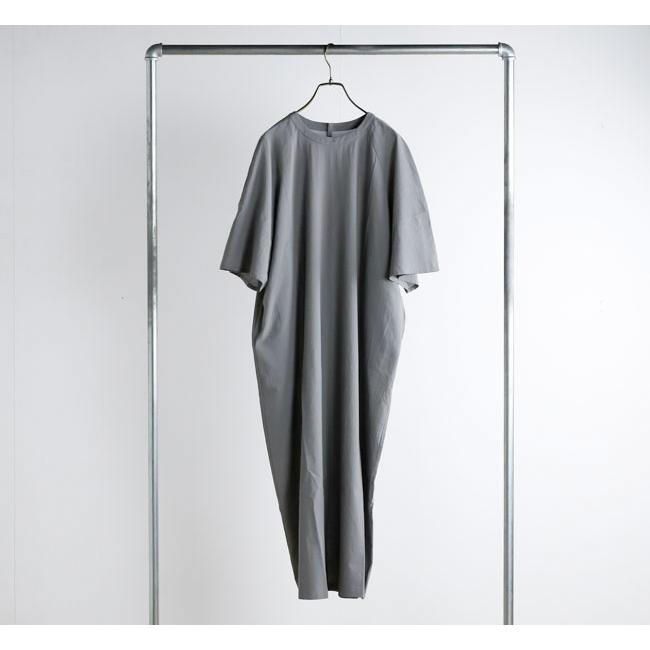 evam eva エヴァムエヴァ E261T120 コットンラグランスリーブ ワンピース cotton raglan one-pieceの画像