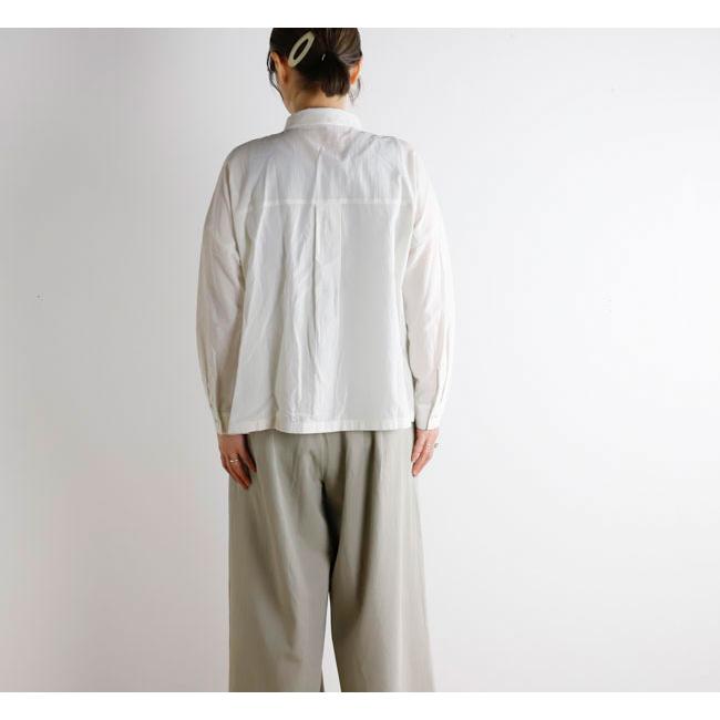 evam eva エヴァムエヴァ E261T118 コットン シャツ cotton shirt