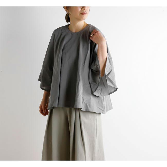 evam eva エヴァムエヴァ E261T119 コットンフレア プルオーバー cotton flare pullover |  | 02