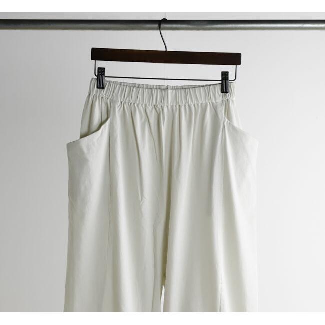 evam eva エヴァムエヴァ E261C170 カットソークロップドパンツ cut&sew cropped pants |  | 11