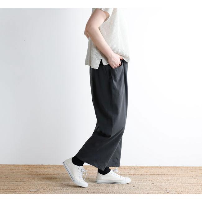 evam eva エヴァムエヴァ E261C170 カットソークロップドパンツ cut&sew cropped pants |  | 03
