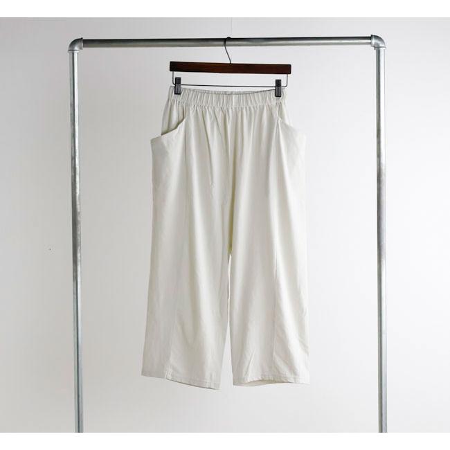 evam eva エヴァムエヴァ E261C170 カットソークロップドパンツ cut&sew cropped pants |  | 07