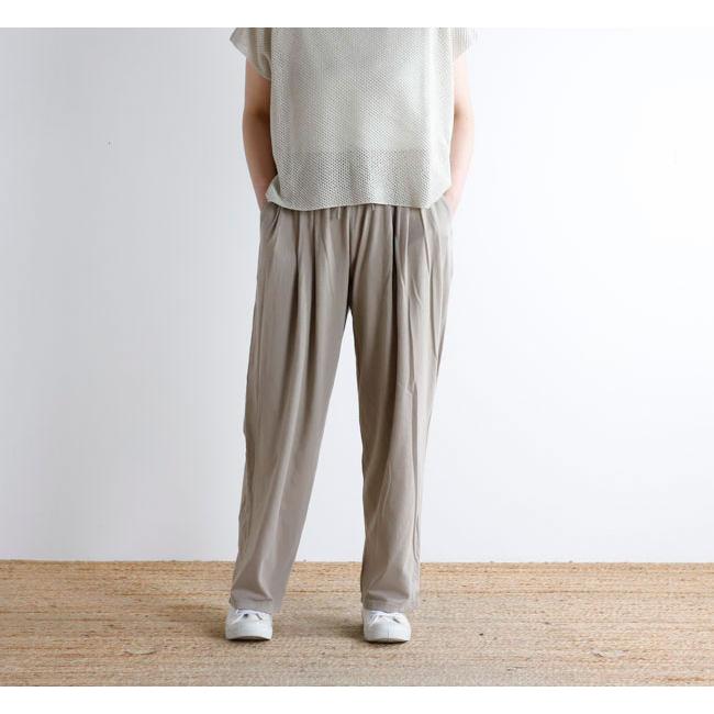 evam eva エヴァムエヴァ E261C171 カットソーワイドパンツ cut&sew wide pants | 