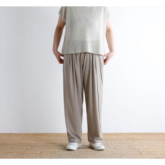 evam eva エヴァムエヴァ E261C171 カットソーワイドパンツ cut&sew wide pants |  | 02