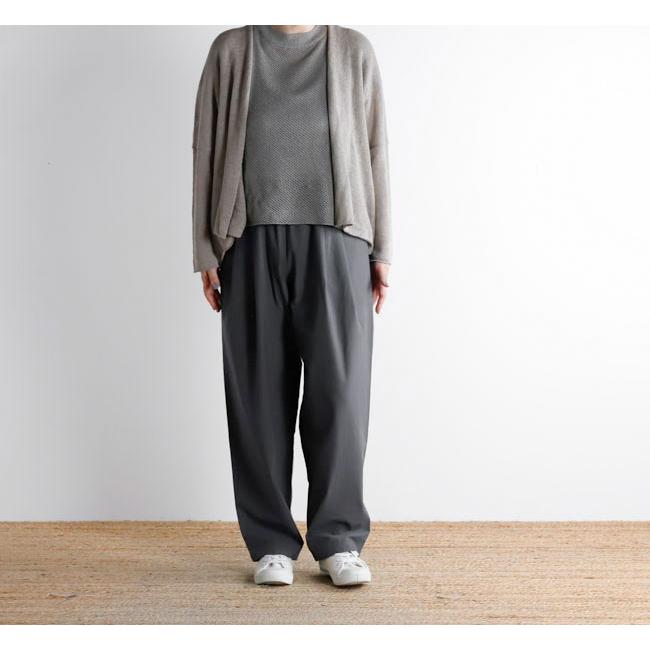evam eva エヴァムエヴァ E263T030 コットンボリュームパンツ cotton volume pants | 
