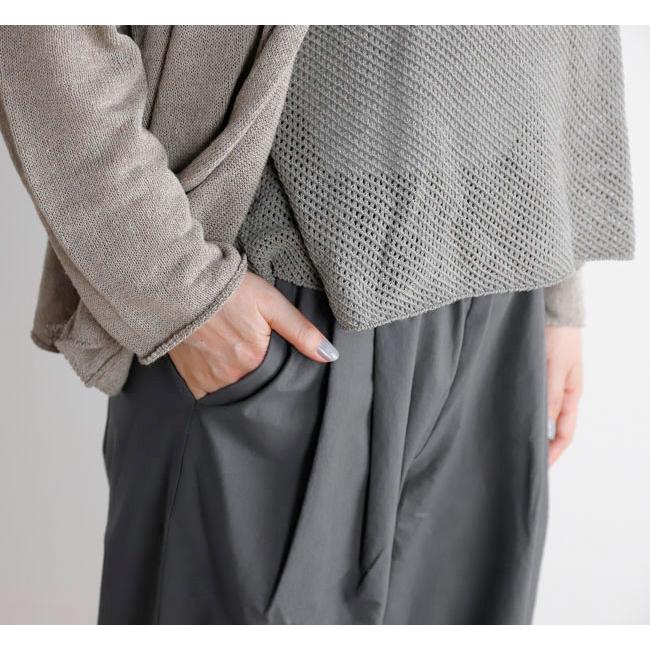 evam eva エヴァムエヴァ E263T030 コットンボリュームパンツ cotton volume pants |  | 01