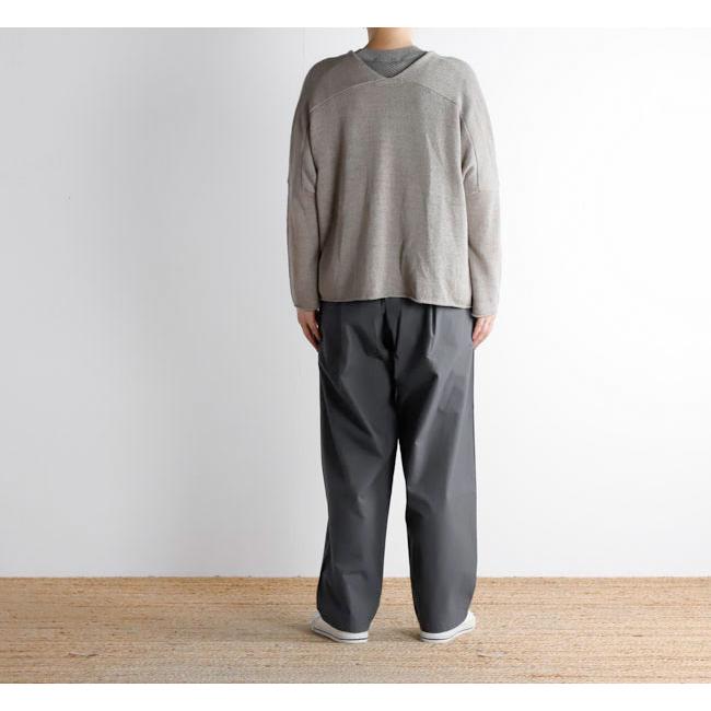 evam eva エヴァムエヴァ E263T030 コットンボリュームパンツ cotton volume pants |  | 03