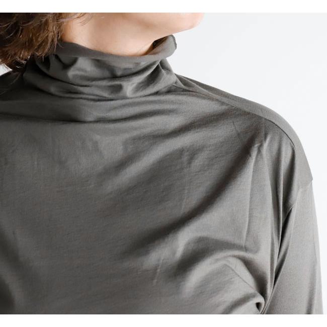 evam eva エヴァムエヴァ E263C005 カットソータートルネック　cut&sew turtleneck |  | 02