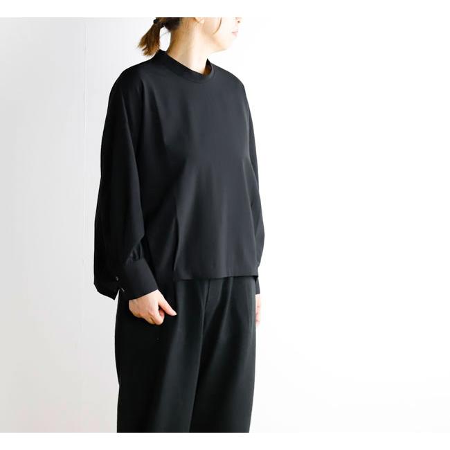 evam eva エヴァムエヴァ E263T073 ウールタックプルオーバー　wool tuck pullover | 