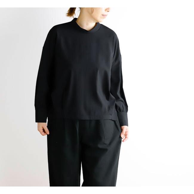 evam eva エヴァムエヴァ E263T073 ウールタックプルオーバー　wool tuck pullover |  | 01