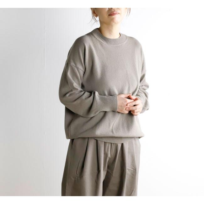 evam eva エヴァムエヴァ E263K065　 ウールプルオーバー　wool pullover |  | 02