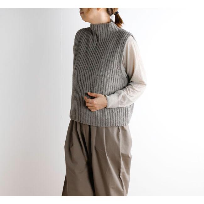 evam eva エヴァムエヴァ E263K106 リニュー ウール ベスト renew-wool vest | 