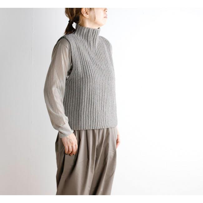 evam eva エヴァムエヴァ E263K106 リニュー ウール ベスト renew-wool vest |  | 01