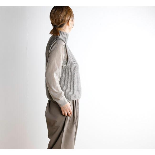 evam eva エヴァムエヴァ E263K106 リニュー ウール ベスト renew-wool vest |  | 02