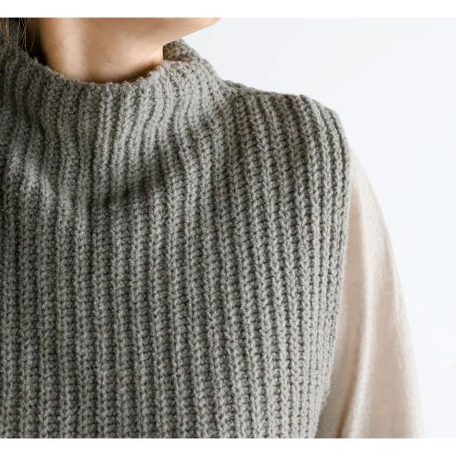 evam eva エヴァムエヴァ E263K106 リニュー ウール ベスト renew-wool vest |  | 04