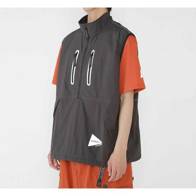 SALE30%OFF // GRAMICCI×and wander グラミチ×アンドワンダー BRUSHED NYLON VEST ブラッシュナイロンベスト GUJ5-S3001 |  | 01