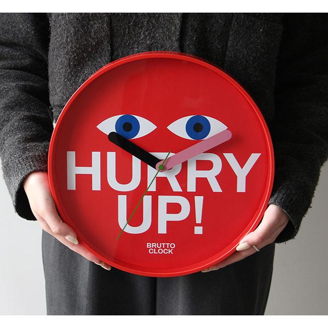 Brutto Wall Clock "Hurry up" ブルット ウォール クロック "ハリーアップ" アートな壁掛け時計 3763H |  | 01