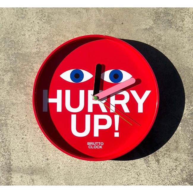 Brutto Wall Clock "Hurry up" ブルット ウォール クロック "ハリーアップ" アートな壁掛け時計 3763H |  | 02