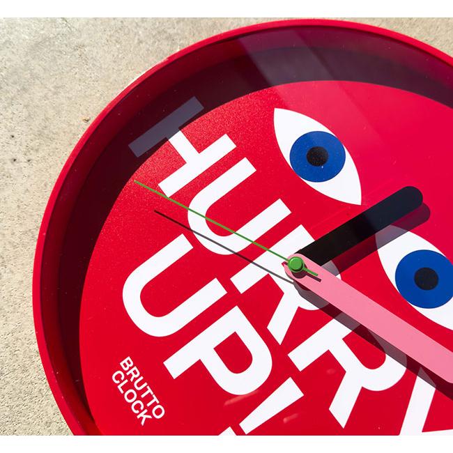 Brutto Wall Clock "Hurry up" ブルット ウォール クロック "ハリーアップ" アートな壁掛け時計 3763H |  | 04