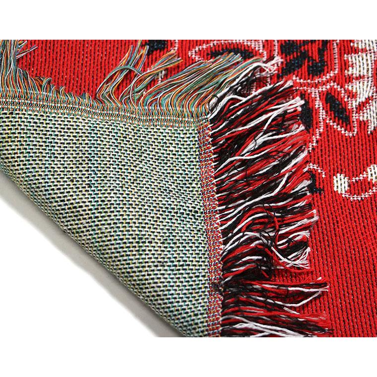 Bandana Throwket "Paisley Red" バンダナ スローケット " ペイズリー　レッド " ラグマットとしても使える大判スローケット |  | 05