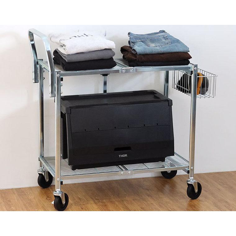 DETAIL 3770T2 メタル フォールディング カート "2 ティア" 機能性とタフさを両立したワゴンカート Metal Folding Cart "2 Tier" |  | 04