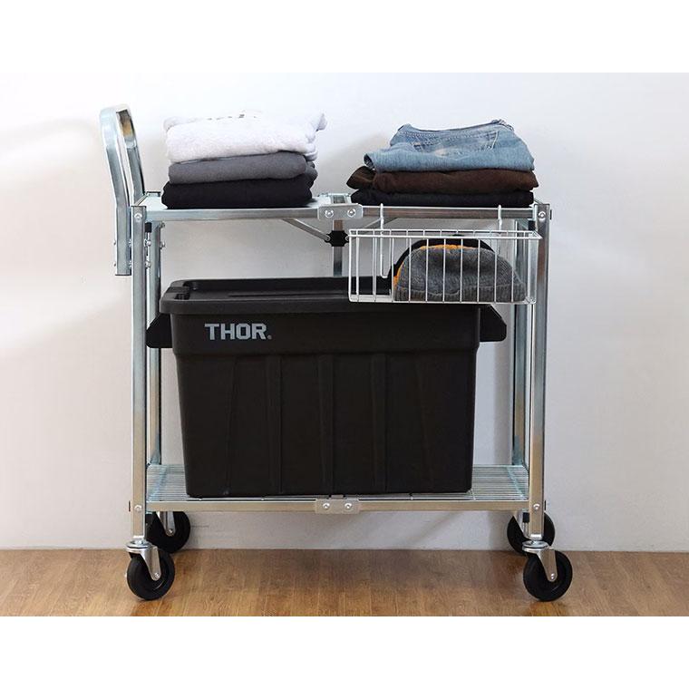 DETAIL 3770T2 メタル フォールディング カート "2 ティア" 機能性とタフさを両立したワゴンカート Metal Folding Cart "2 Tier" |  | 05