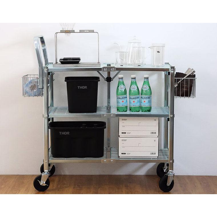 DETAIL 3770T3 メタル フォールディング カート "3 ティア" 機能性とタフさを両立したワゴンカート Metal Folding Cart "3 Tier" |  | 06