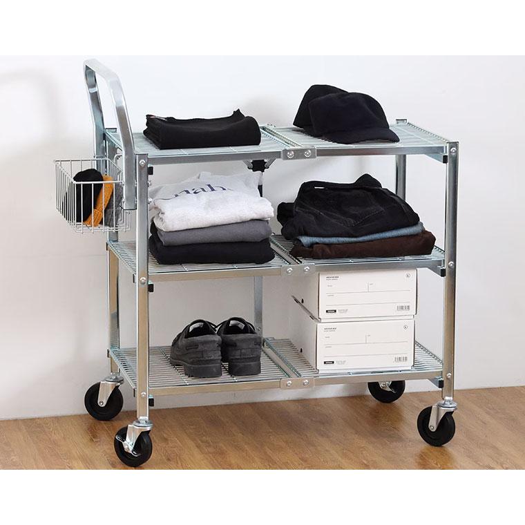 DETAIL 3770T3 メタル フォールディング カート "3 ティア" 機能性とタフさを両立したワゴンカート Metal Folding Cart "3 Tier" |  | 07