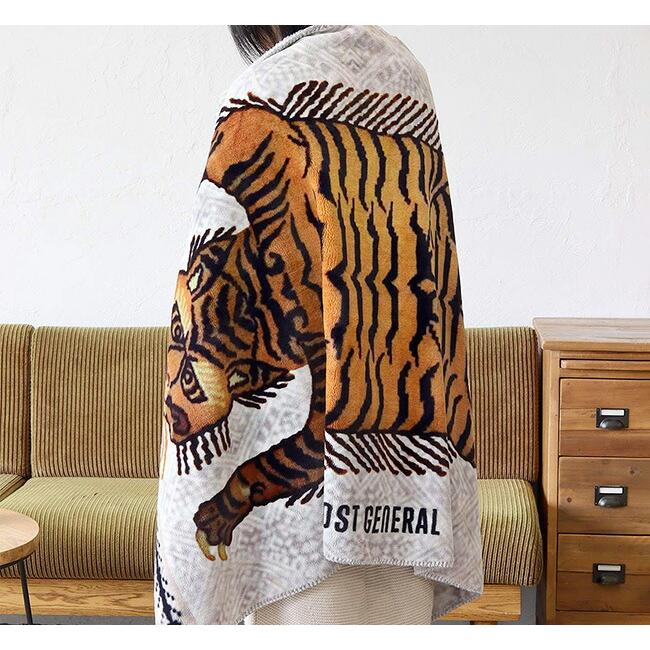 POST GENERAL｜FLANNEL FLEECE BLANKET - TIGER フランネル タイガーフリースブランケット | 