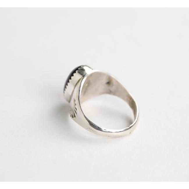 インディアンジュエリー オニキスシルバーリング 【公式通販】