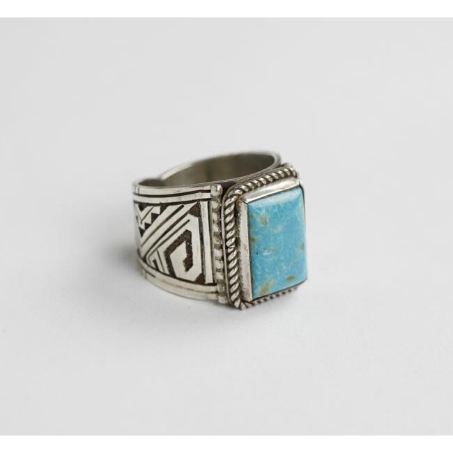 INDIANJEWELRY シルバー ターコイズ リングNAVAJHO INDIANJEWELRY シルバー ターコイズ リングNAVAJHO