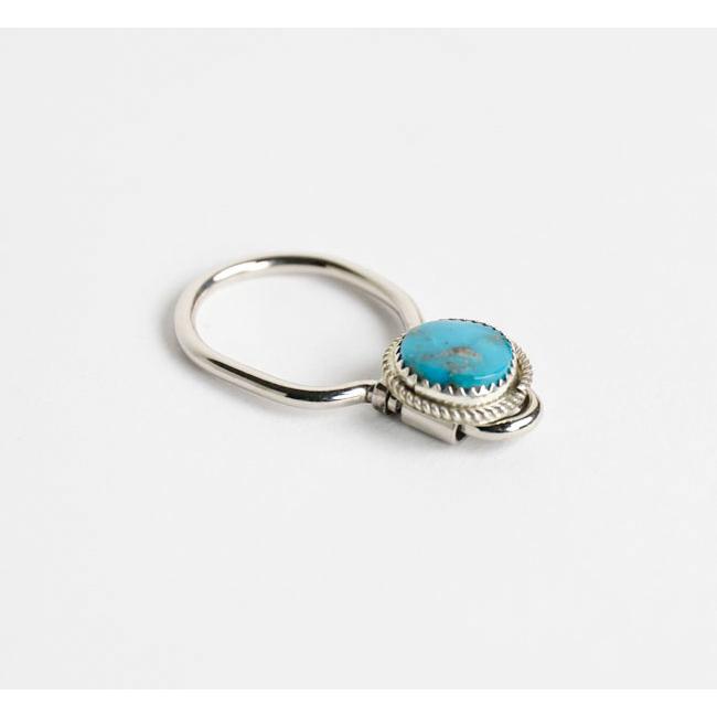 indian jewelry インディアンジュエリー ナバホ ターコイズ シルバー925 キーリング キーホルダー | 