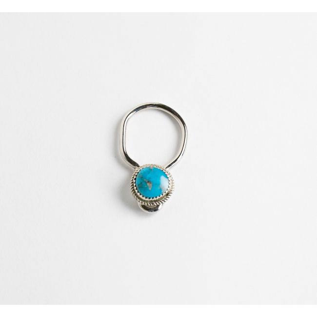 indian jewelry インディアンジュエリー ナバホ ターコイズ シルバー925 キーリング キーホルダー |  | 01
