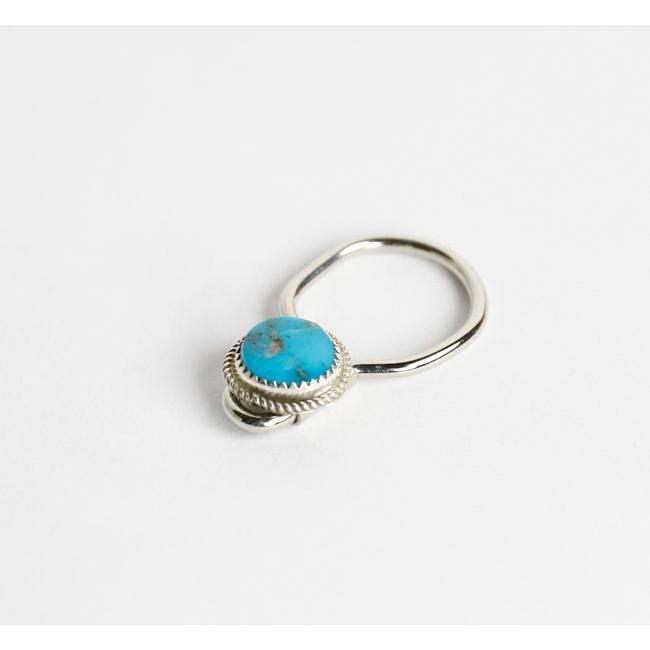 indian jewelry インディアンジュエリー ナバホ ターコイズ シルバー925 キーリング キーホルダー |  | 03