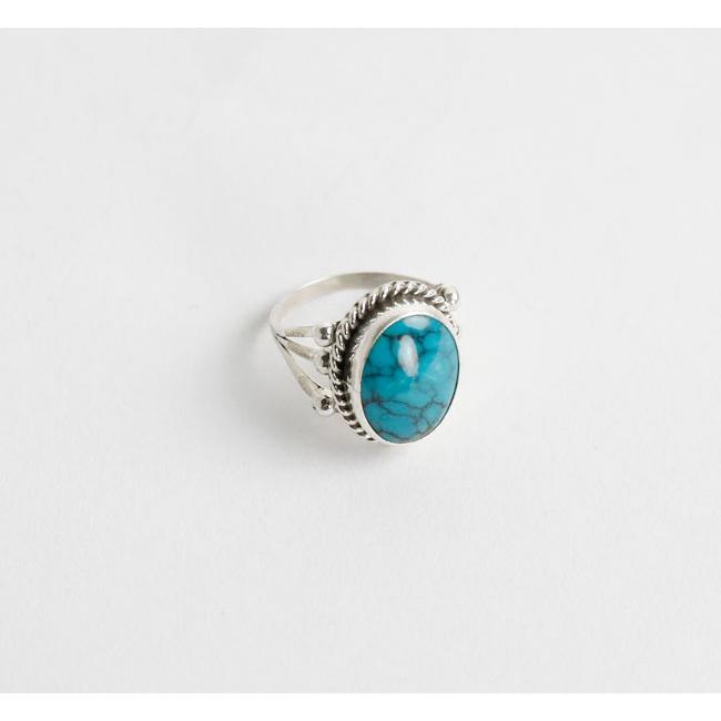 indian jewelry インディアンジュエリー ナバホ シルバー925 ツイストロープ ターコイズ リング 指輪 |  | 04