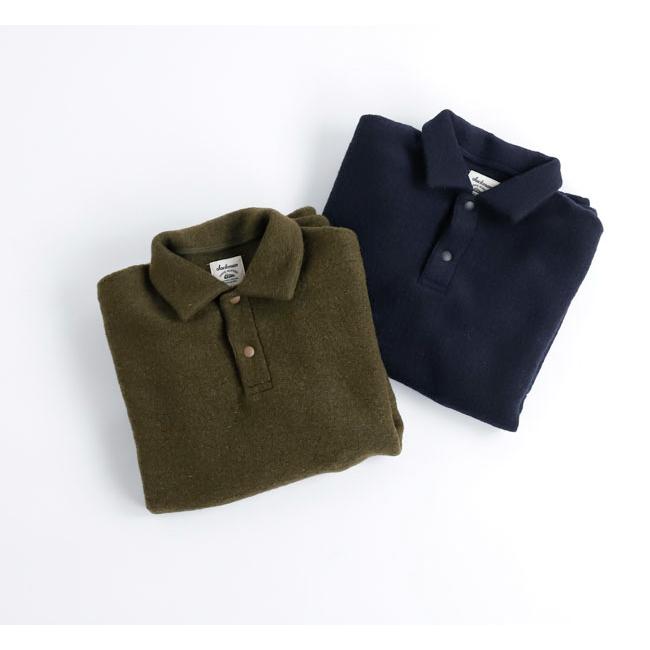 Jackman ジャックマン JM7583 ウールヒモポロ Wool HIMO Polo |  | 03