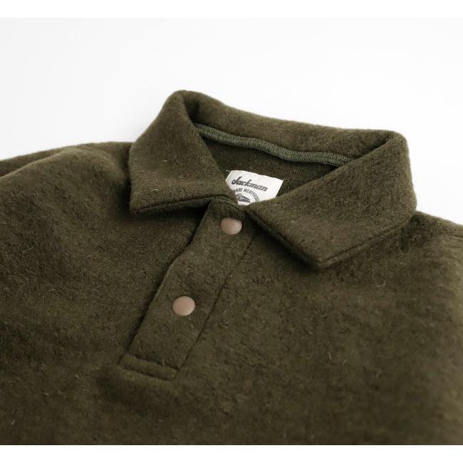 Jackman ジャックマン JM7583 ウールヒモポロ Wool HIMO Polo |  | 09