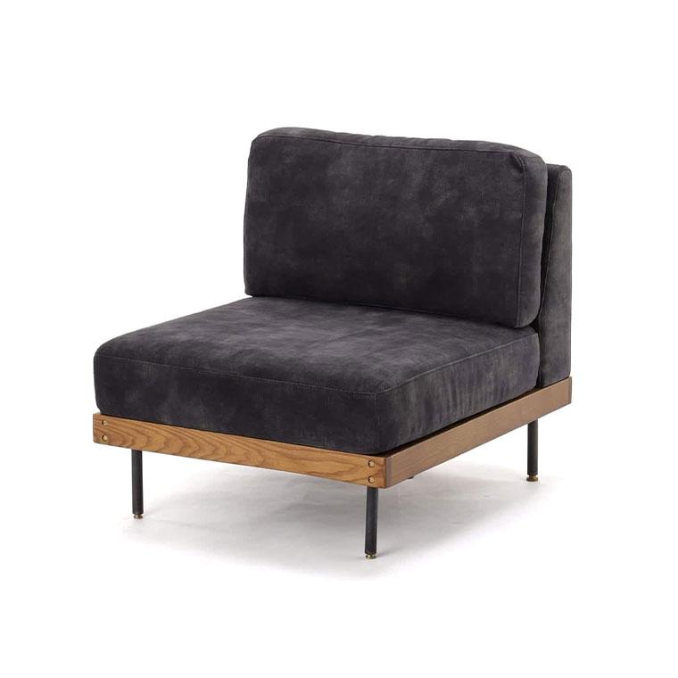 journal standard Furniture ジャーナルスタンダードファニチャー LILLE SOFA 1P 2ND VELVET BK　リルソファ ベルベット 1シーター | 