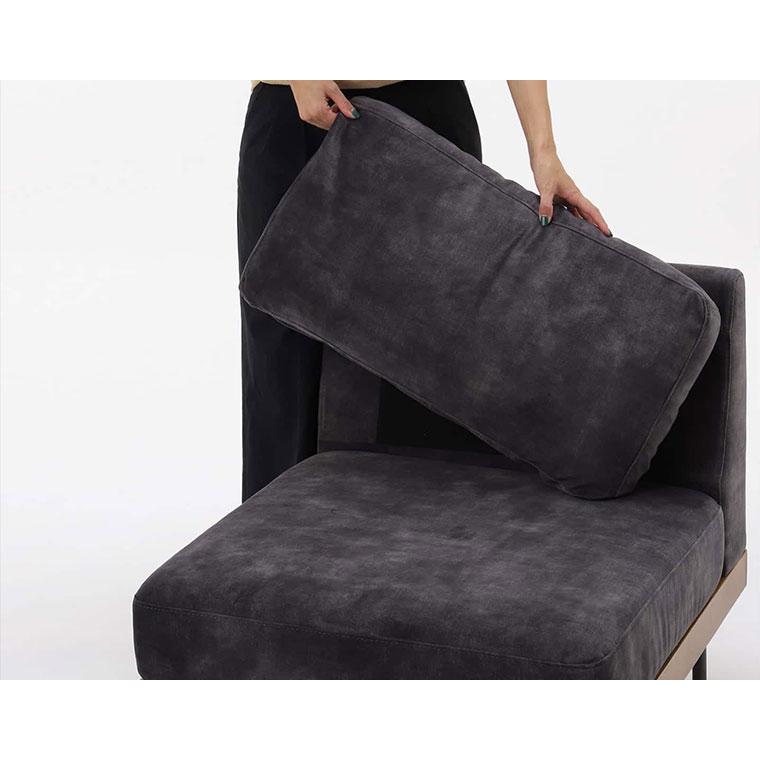 journal standard Furniture ジャーナルスタンダードファニチャー LILLE SOFA 1P 2ND VELVET BK　リルソファ ベルベット 1シーター |  | 06