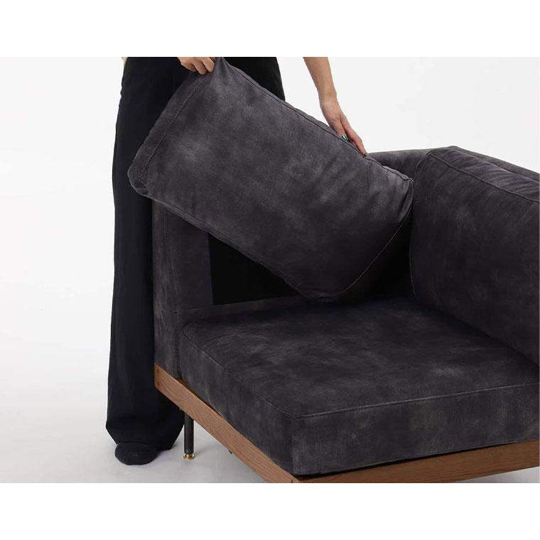 journal standard Furniture ジャーナルスタンダードファニチャー LILLE CORNER SOFA 2ND VELVET BK |  | 06