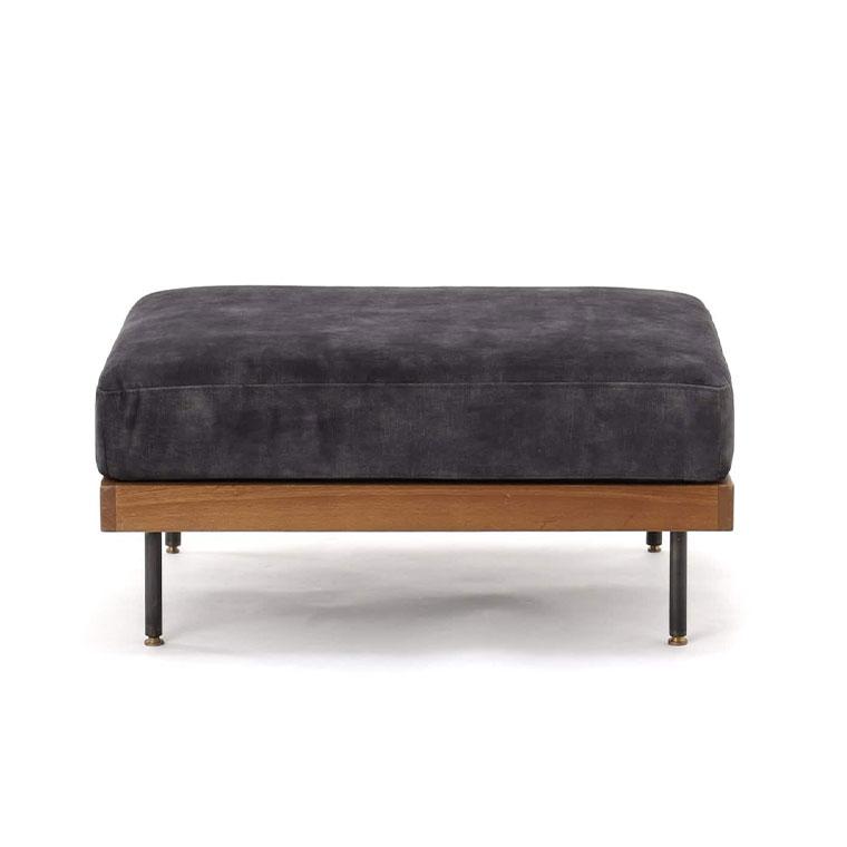 journal standard Furniture ジャーナルスタンダードファニチャー LILLE OTTOMAN 2ND VELVET BK　リルオットマン ベルベット |  | 01