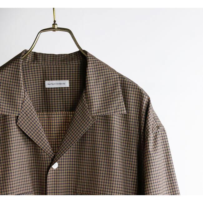 KAPTAIN SUNSHINE キャプテンサンシャイン KS26SSH02 サマーウール オープンカラーシャツ 半袖 Summer Wool Open Collar SS Shirt |  | 10