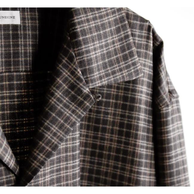 KAPTAIN SUNSHINE キャプテンサンシャイン KS26FSH08 ウールチェック オープンカラーシャツ Wool Plaid Open Collar Shirt |  | 12