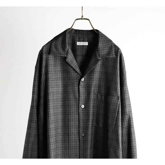 KAPTAIN SUNSHINE キャプテンサンシャイン KS26FSH08 ウールチェック オープンカラーシャツ Wool Plaid Open Collar Shirt |  | 14