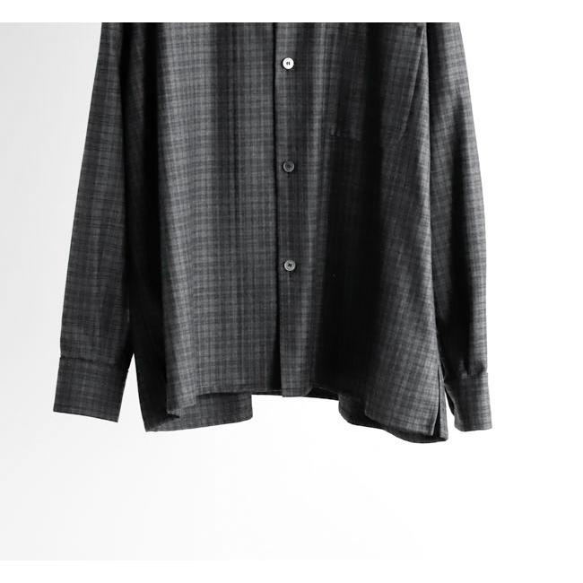 KAPTAIN SUNSHINE キャプテンサンシャイン KS26FSH08 ウールチェック オープンカラーシャツ Wool Plaid Open Collar Shirt |  | 15